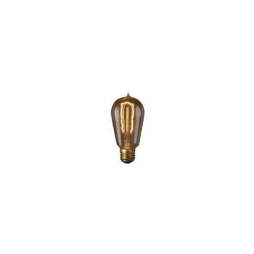 Bulbrite NOS40-1890-6PK 40 Watt Nostalgic Incandescent Edison ST18, Hairpin Filament,Medium Base, Antique, 6-Pack