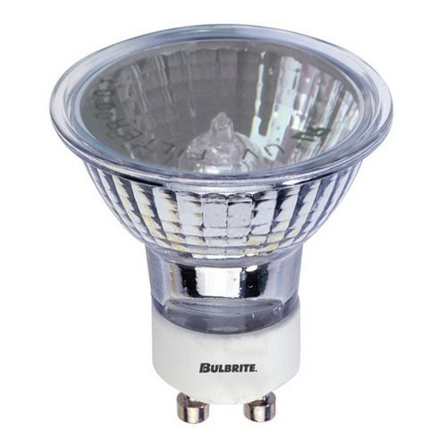 Bulbrite EXN/GU10 50 Watt Dimmable Halogen Lensed MR16 Bulb, Twist and Lock GU10 Base, Clear