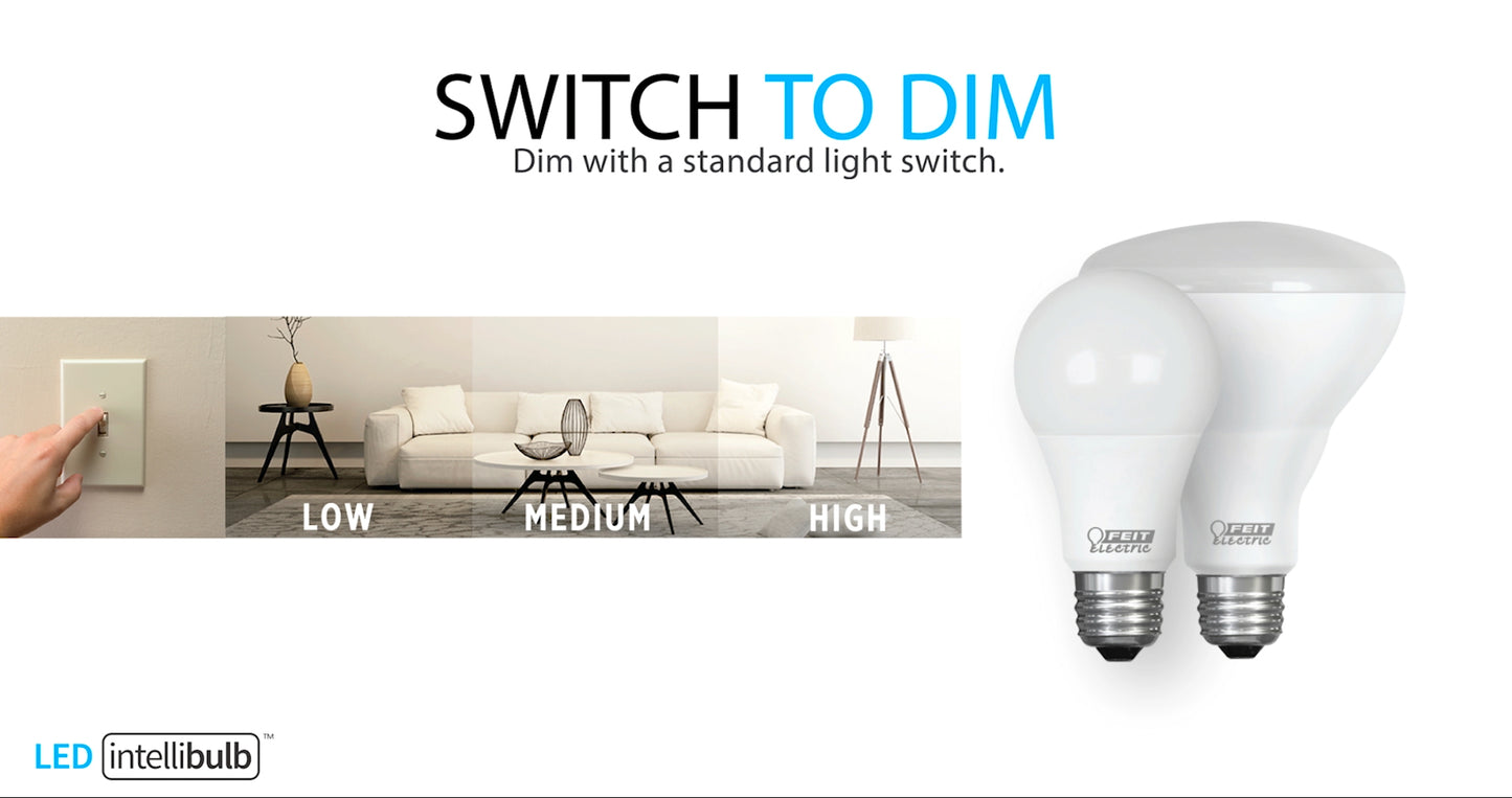 IntelliBulb Switch to Dim 800 Lumen 2700K LED A19