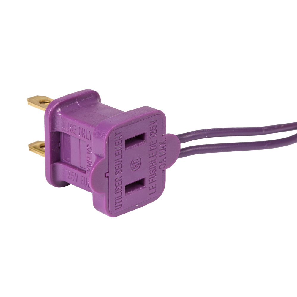 Vickerman 35 LED Purple Dura-Lit Light on Purple Wire, 26' Christmas Light Strand- 2 Pack