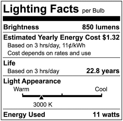 Luxrite LED PAR30 Reflector Light Bulb, 11W, 850 Lumens, 3000K - Soft White, 80 CRI, White Finish, Dimmable (LR31606)