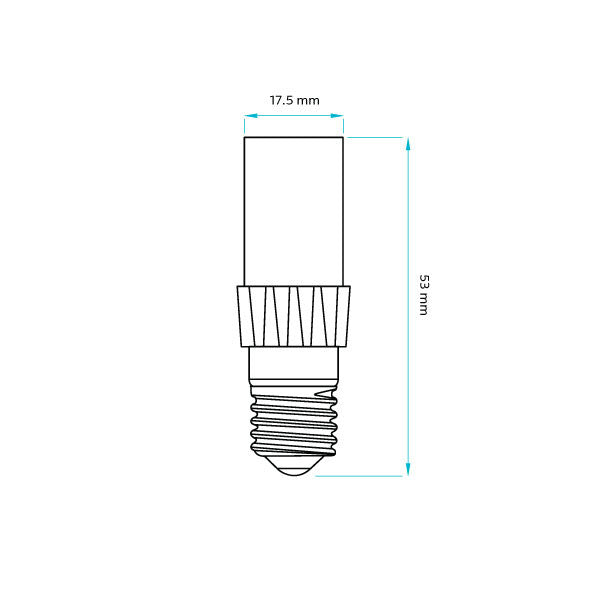 Luxrite T4 LED  Light Bulb, 4.2W, 500 Lumens, 120V, 3000K - Soft White, Clear Finish, 80 CRI (LR24650)