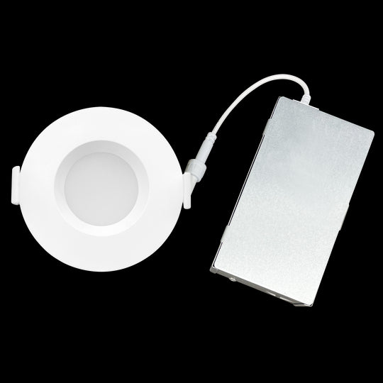 Luxrite LED 3" Round Regressed High Output Mini Panel , 10W, 800 Lumens, Color Selectable - 2700K/3000K/3500K/4000K/5000K, 80 CRI, Dimmable (LR22630)