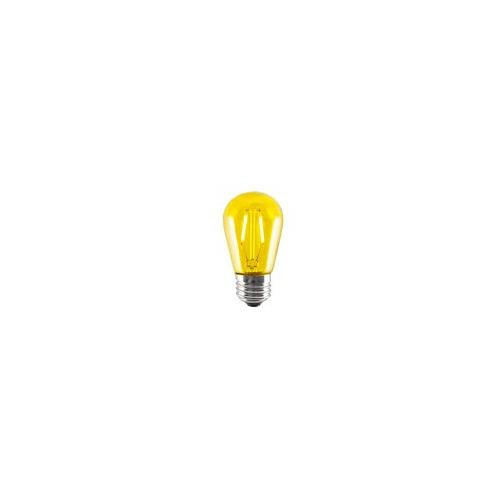 Bulbrite LED2S14/YLW/FIL 2-Watt LED S14 Sign Bulb, 10W Equivalent, Medium Base, Yellow