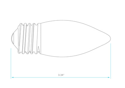 Luxrite Filament LED4ETC/CL/27K/D 2700K Warm White