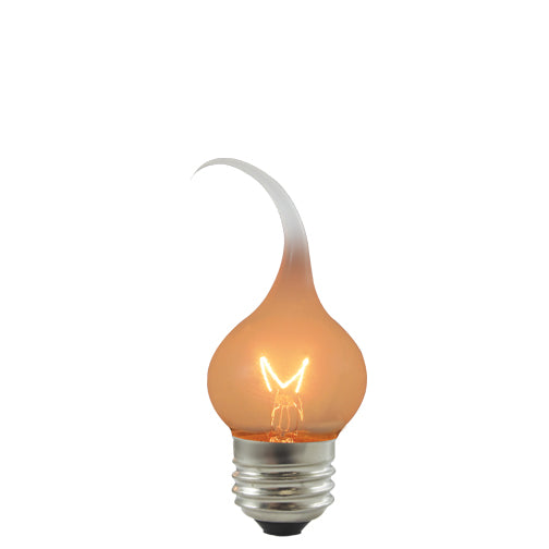 Bulbrite SF/7.5S11 7.5 Watt Incandescent Silicone Dipped S11 Chandelier Bulb, Medium Base