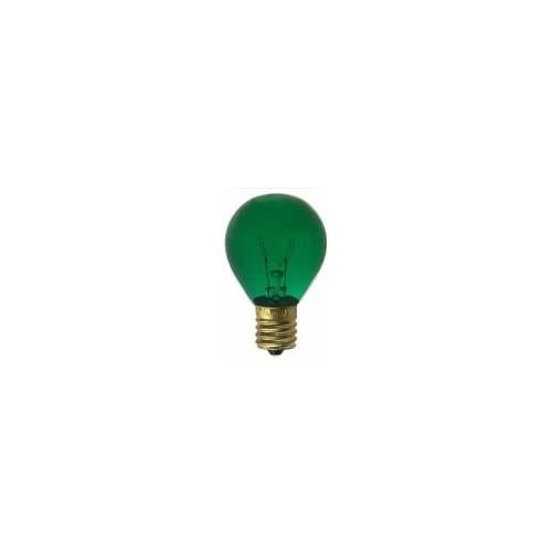 Bulbrite 10S11TG 10W Dimmable S11 Night Light Replacement Bulb, Intermediate Base, Transparent Green