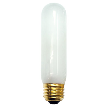 Bulbrite 60T10F 60 Watt Incandescent Showcase/Aquarium/Display T10 Tubular Bulb, Medium Base, Frost