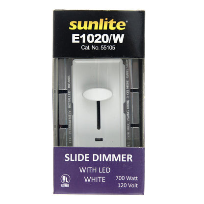 Sunlite E1020/W Slide Dimmer with LED, White