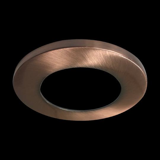 Luxrite 2" Regressed Interchangeable Canless Spotlight Round Trim Copper Finish, Pack of 5 (LR23431)