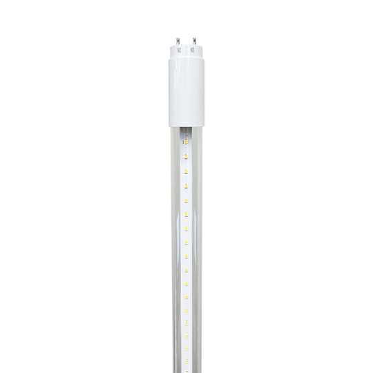 Luxrite LED 4' T8 3 Way Universal Clear Light Tube, G13 Base, 13W, 1900 Lumens, 3000K - Soft White, 83 CRI, Clear Finish (LR34195)