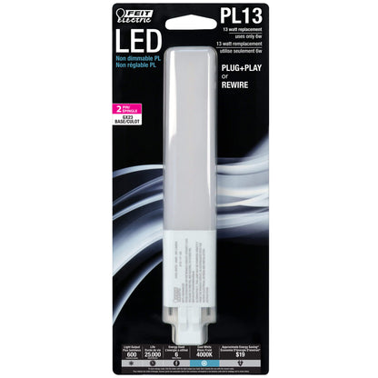 600 Lumen 4000K Horizontal PL LED