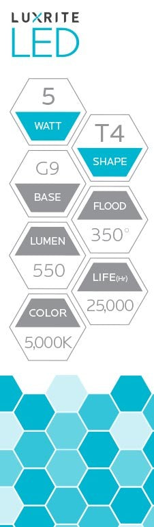 Luxrite Mini LED5T4G9/50K/DIM 5000K Bright White