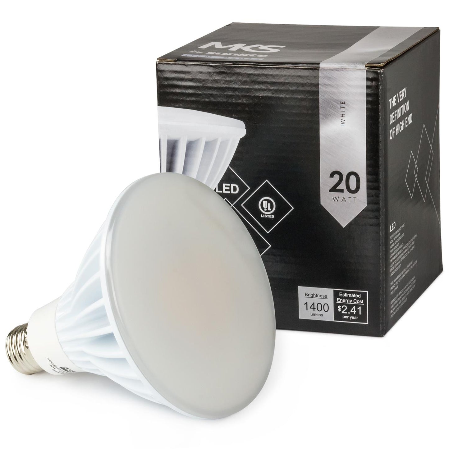 Sunlite PAR38 High Lumen Reflector, 1600 Lumens, Medium Base Light Bulb, White