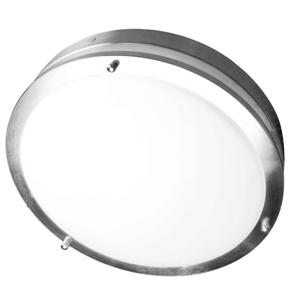 Luxrite Surface Mount LED12"FLUSH/CHROME/40K/EMR  Cool White