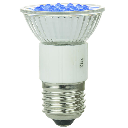 Sunlite 1JDR/20LED/B 1 Watt JDR Lamp Medium (E26) Base Blue