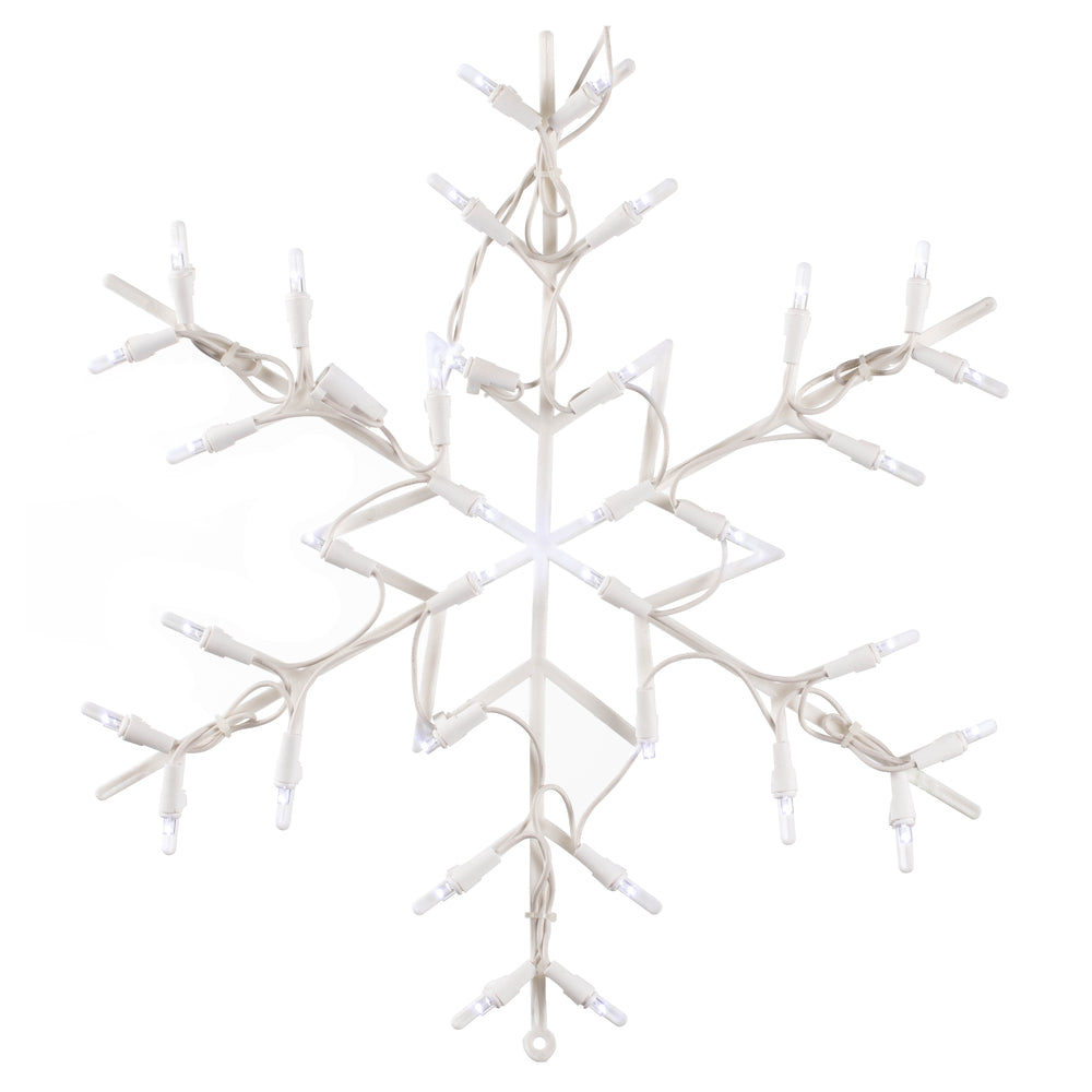 Vickerman 16 Snowflake Wire Silhouette with 35 LED Lights- 2 Pack