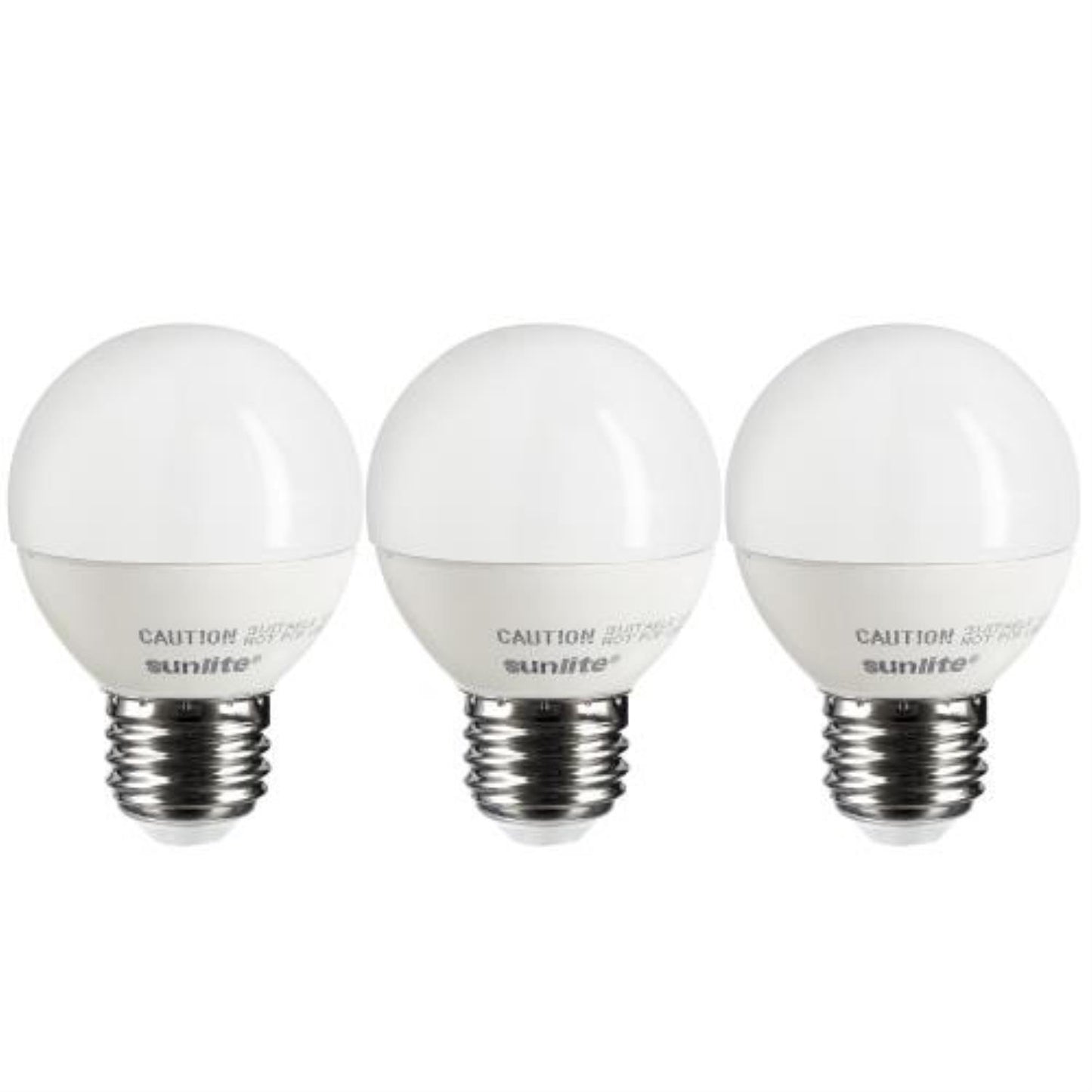 Sunlite LED G16 Globe 5W (40W Equivalent) Light Bulb Medium (E26) Base, Warm White