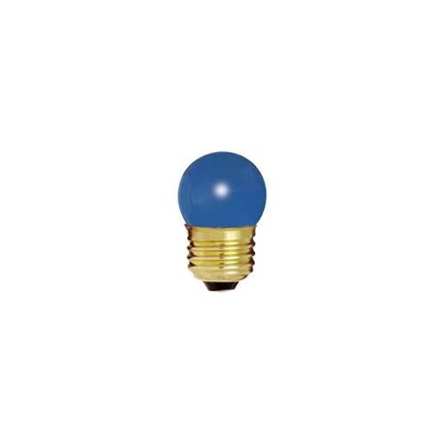 Bulbrite 7.5S11B 7.5W Dimmable S11 Night Light Replacement Bulb, Medium Base, Blue