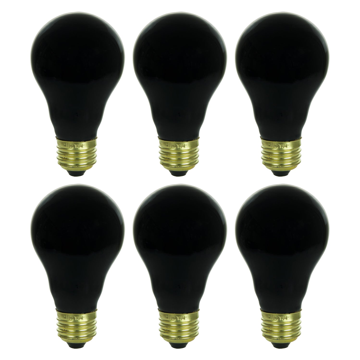 Sunlite 75 Watt A19 Black Light, Medium Base, Transparent Blacklight