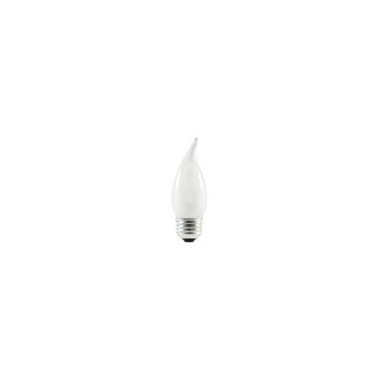 Bulbrite 43CA10/EFF/ECO 43 Watt ECO Halogen CA10 Flame Tip Chandelier Bulb, Medium Base, Frost, 60 Watt Equivalent, 2-Pack