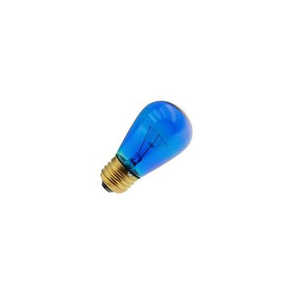 Bulbrite 11S14TB 11W Dimmable S14 String Light Replacement Bulb, Medium Base, Transparent Blue