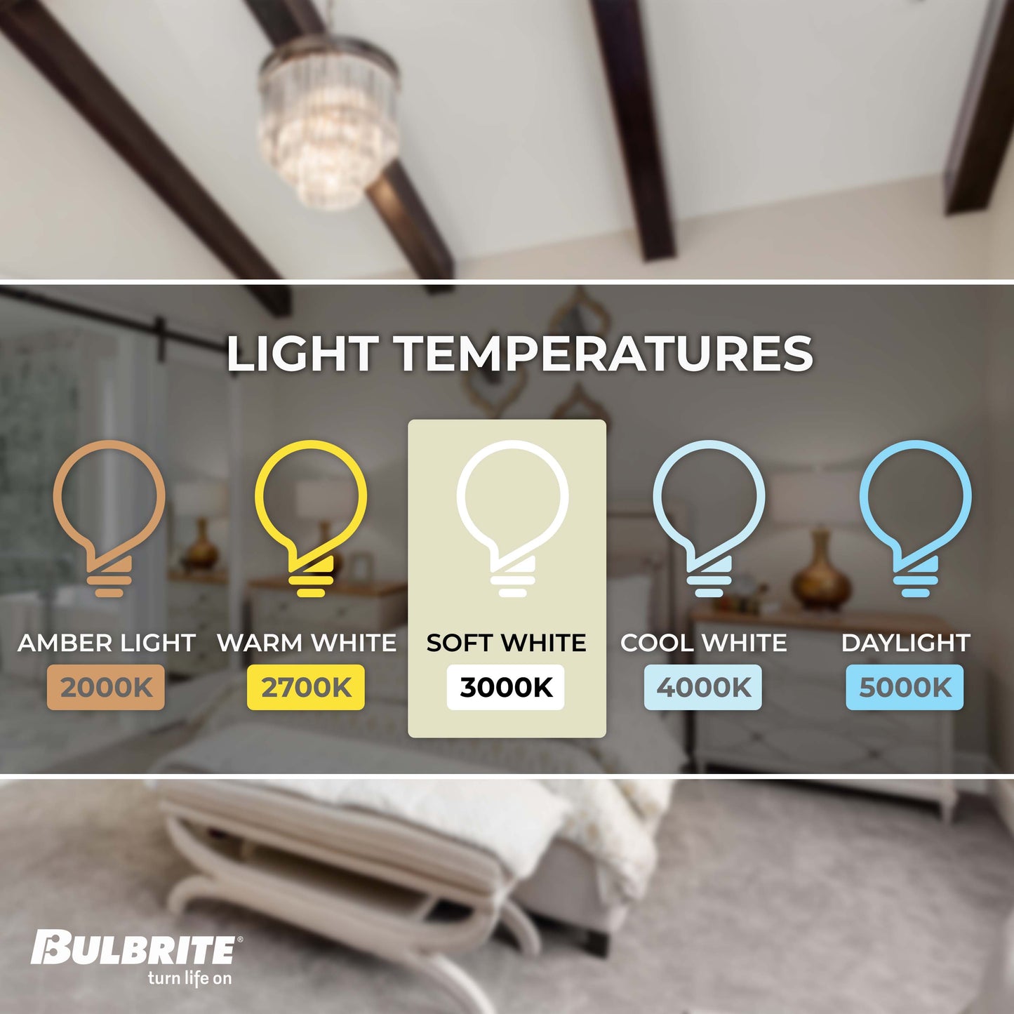 Bulbrite LED Filament Pack of (4) 5 Watt Dimmable 7.5 Inch T9 Light Bulb with Clear Glass Finish and Medium (E26) Base - 3000K (Soft White Light), 300 Lumens