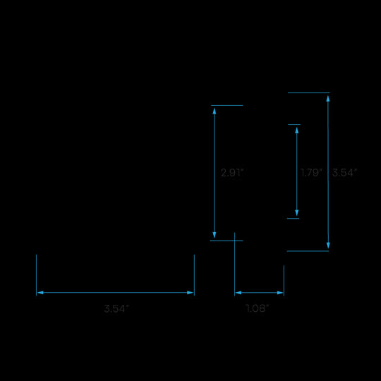 Luxrite LED 3" Mini Panel Square Smooth Canless Wafer Spotlight, 8W, 540 Lumens, Color Selectable - 2700K/3000K/3500K/4000K/5000K, 80 CRI, White Finish, Dimmable, Pack of 3 (LR23754)
