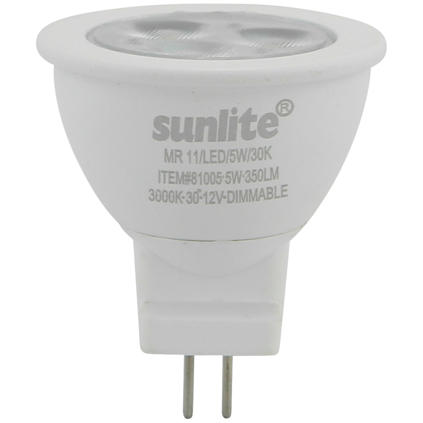 Sunlite 81005 - MR11/LED/5W/30K MR11 GU4 Base Light Bulb