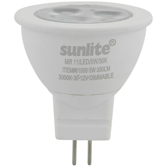 Sunlite 81005 - MR11/LED/5W/30K MR11 GU4 Base Light Bulb