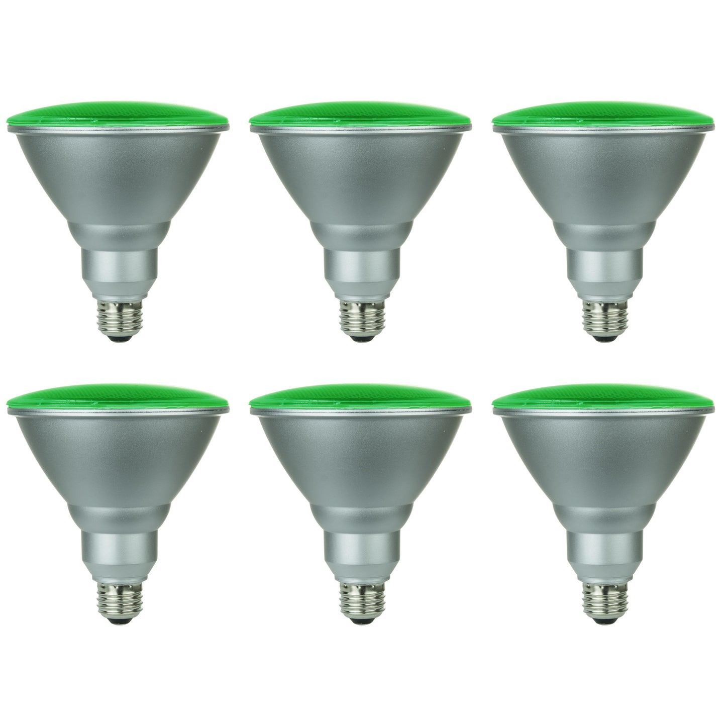 Sunlite LED PAR38 Colored Reflector 6W Light Bulb Medium (E26) Base, Green