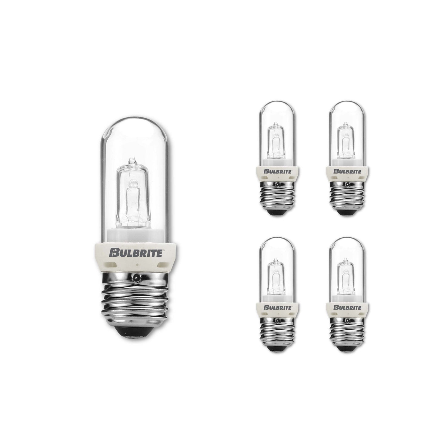 Bulbrite Pack of (5) 150 Watt Dimmable Clear T8 Medium (E26) Halogen Bulb