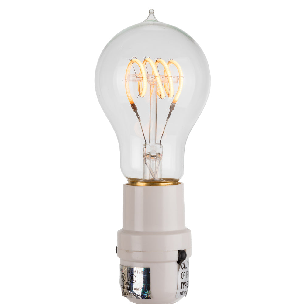 Vickerman PS60 Warm White Filament LED Bulb 1/BOX, E26 Brass Base, Dimmable, 120V, 3.5W 2200K - 2 Pack