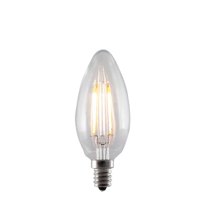 Bulbrite LED2B11/27K/FIL/E12 2-Watt LED Filament B11 Chandelier Bulb, 25W Equivalent, Candelabra Base, Warm White