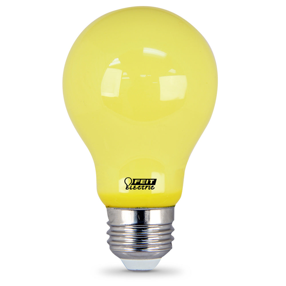 60 Watt Equivalent A19 LED Yellow Bug Light