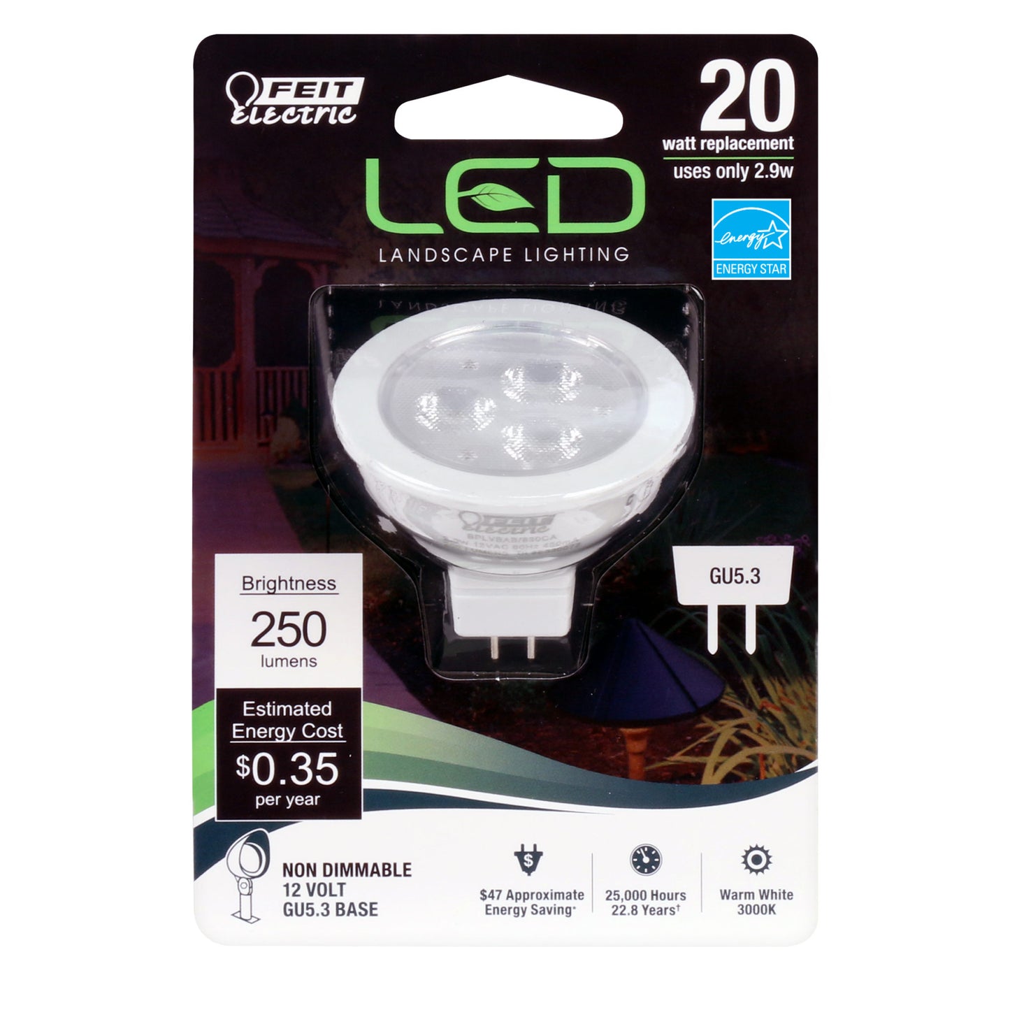 20-Watt Equivalent MR16 Warm White Landscape LED