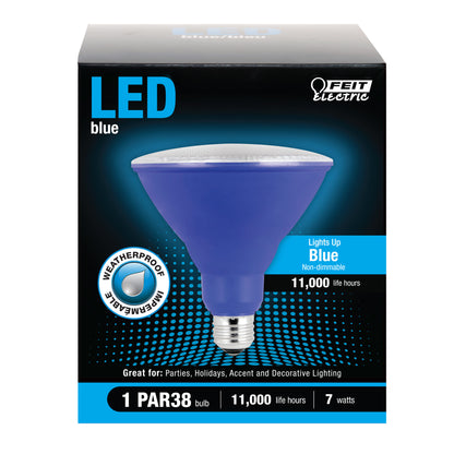 PAR38 Blue Holiday & Party LED (Boxed)