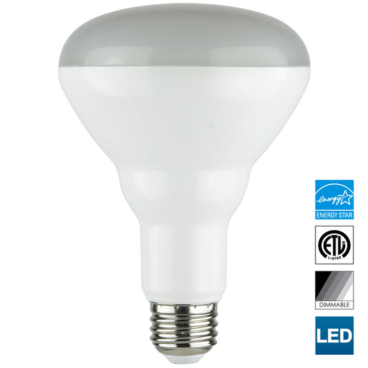 Sunlite BR30 LED Reflector Bulb, Dimmable, 10 Watt (65 Watt Equivalent), Medium (E26) Base, 2700K Warm White, Energy Star Certified, 750 Lumen Output, 25,000 Hour Lifespan