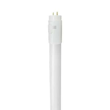 Luxrite LED 2' T8 3 Way Universal Light Tube, G13 Base, 8W, 960 Lumens, Color Selectable - 3500K/4000K/5000K, 83 CRI, Frosted White Finish, Dimmable, Pack of 5 (LR34231)