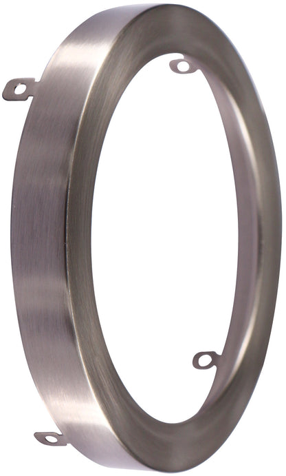 Luxrite Surface Mount 7" Round Slim Brushed Nickel Trim Finish, Pack of 5 (LR23682)