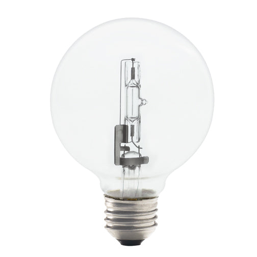 Bulbrite 72G25CL/ECO 72 Watt Dimmable Eco Halogen G25 Globe, Medium Base, Clear, 100 Watt Equivalent