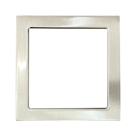 Luxrite Surface Mount 6" Square Slim Brushed Nickel Trim Finish (LR23685)