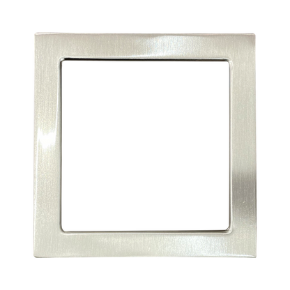 Luxrite Surface Mount 6" Square Slim Brushed Nickel Trim Finish (LR23685)
