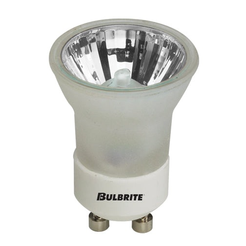 Bulbrite 20MR11/GU10F 20 Watt Dimmable Halogen Lensed MR11 Bulb, Twist and Lock GU10 Base, Frost