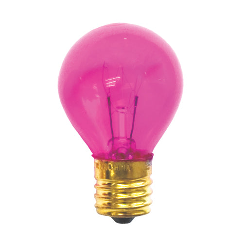 Bulbrite 10S11TP 10W Dimmable S11 Night Light Replacement Bulb, Intermediate Base, Transparent Pink