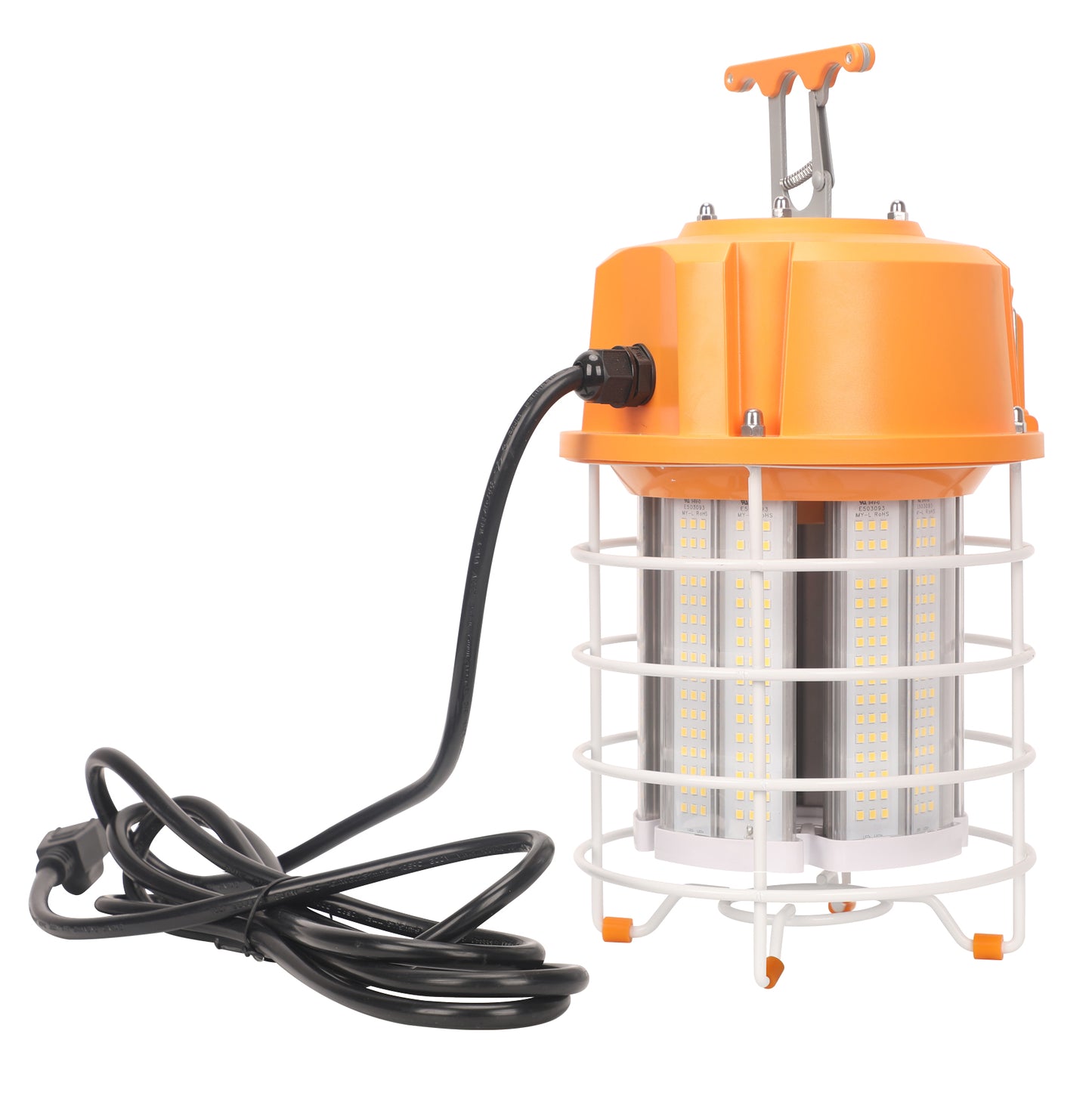 Sunlite 85264 LED Portable Corncob Worklight Fixture, 120 Watts (400W Equivalent), 15,000 Lumens, 80CRI, 10 Foot Cord, Daisy Chain Outlet, On/Off Remote, IP64, 50,000 Hour Lifespan, UL Listed, 5000K Super White