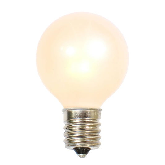 Vickerman Pearl White G50 Replacement Bulb, 30 Pack