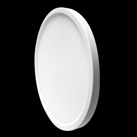 Luxrite LED Surface Mount 9" Round Slim, 18W, 1200 Lumens, Color Selectable - 3000K/4000K/5000K, 80 CRI, White Finish, Dimmable, Pack of 1 (LR23594)