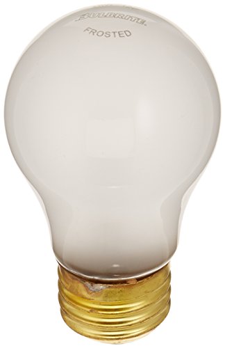 Bulbrite 15A15F/12 15 Watt Incandescent  A15 Fan Bulb, Medium Base, Frost, 2-Pack