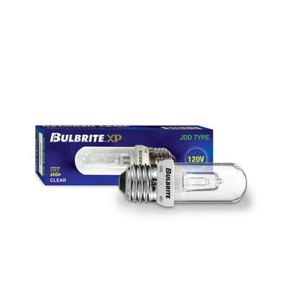 Bulbrite Pack of (5) 75 Watt 120V Dimmable Clear T8 Double Envelope Halogen Mini Light Bulbs with Medium (E26) Base, 2900K Soft White Light